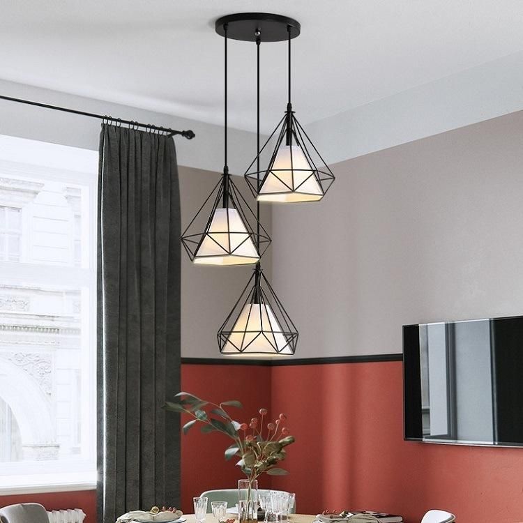 Lights Lighting Modern Chandelier Black Iron Hanging Light Fixtures Hotel Restaurant Ceiling Suspended Lamps