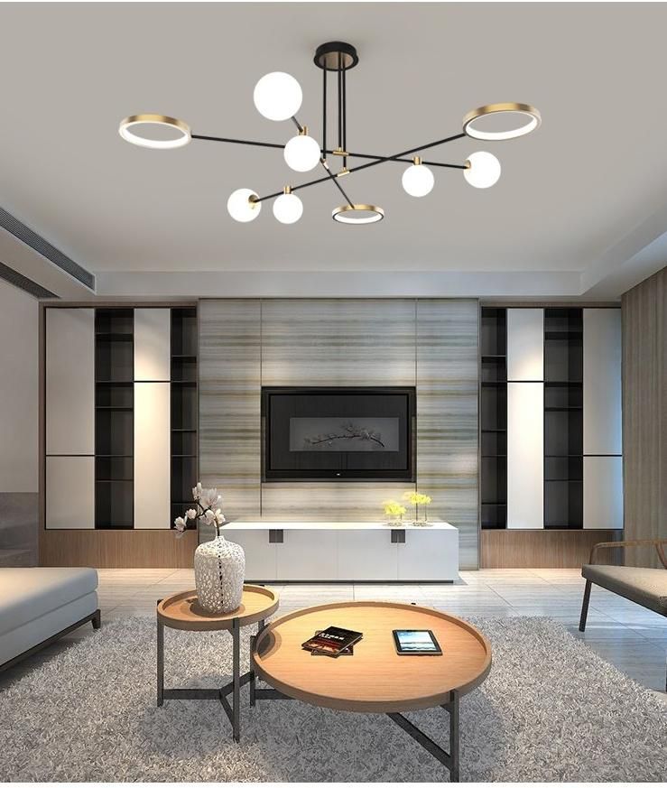 2022 Nordic Living Room Geometry Home Decorative Lamp LED Flush Mount Ceiling Light for Home