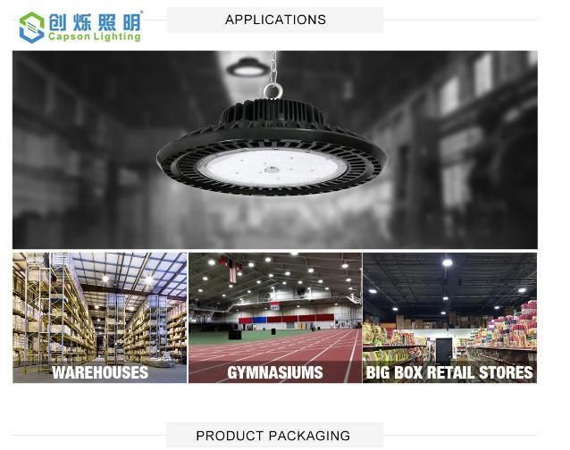 New Design UFO 200W IP65 Aluminum High Bay Light for Warehouse Workshop