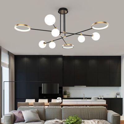 2022 Nordic Living Room Geometry Home Decorative Lamp LED Flush Mount Ceiling Light for Home