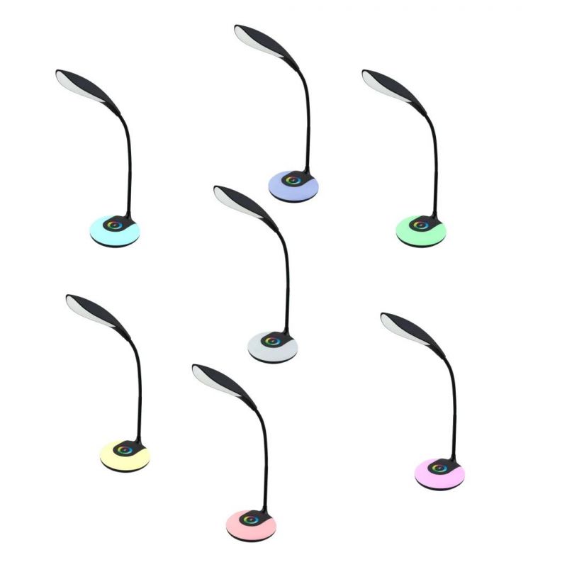 15 Year Factory RGB Color Changing Desk Lamp with USB Charger