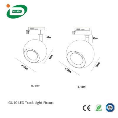 3 Circuit 350 Adjsutable LED Track Light Fixture Unique Modern Spherical Track Accessory