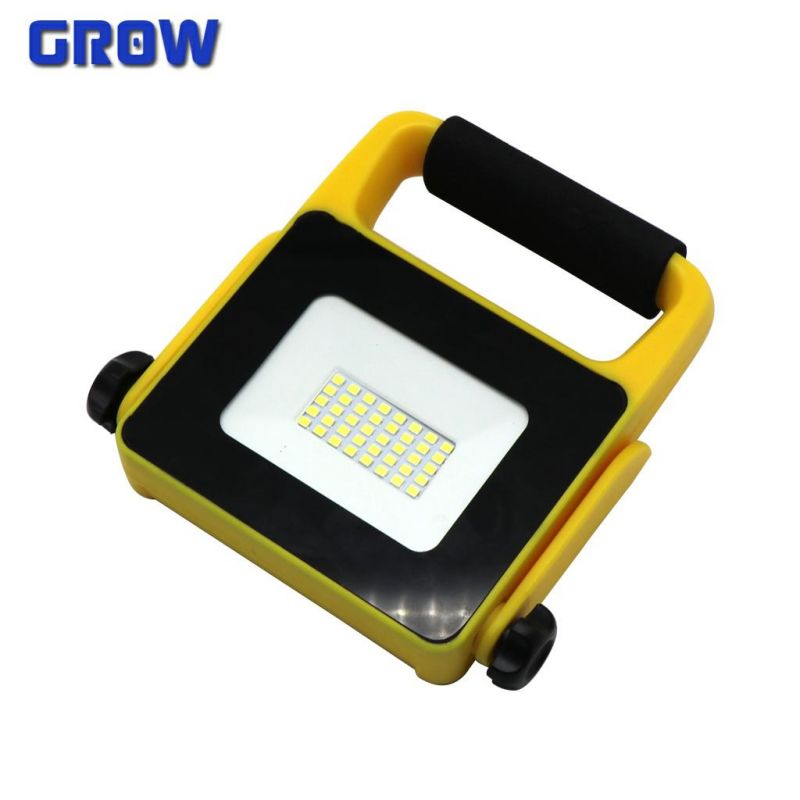 Chinese Manufacture LED Portable Floodlight 10-30W IP65 with Stand for Outdoor Work Light Lighting