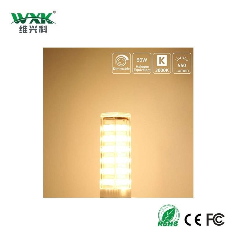 Wxkled G9 3W LED Bulb, No Flicker, 350lm LED SMD, 3W Equivalent to 30W Halogen Lamp Dimmable, AC220-240V G9 Energy Saving Bulb for Chandelier