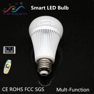 Wholesale Aluminum E27 RGBW High Power Remote Smart LED Bulb Light