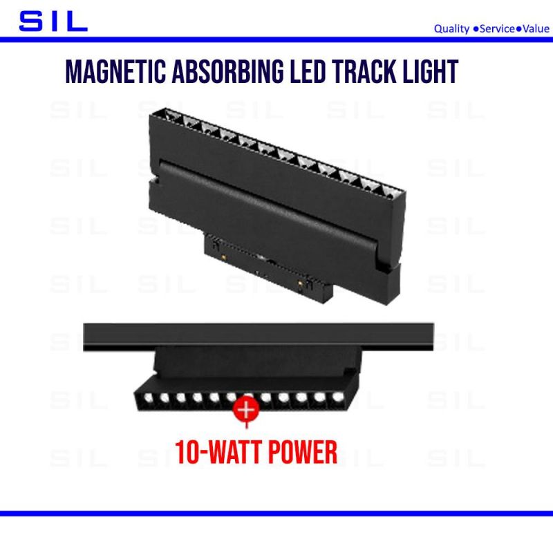 Indoor Rail Lighting Magnetic Track Light System DC48V Magnetic Flood LED Linear Track Light 5watt LED Track Light