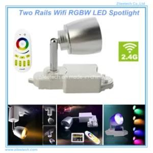 LED Spotlight Two Rail WiFi Smart Aluminum Lighting RGBW