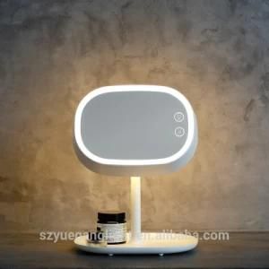 2017 Latest Style Rotatable Cosmetic Mirror Rechargeable Table Lamp