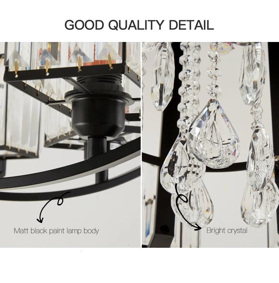 Chandelier Luxury Crystal Chandelier Is Suitable for Bedroom Dining Room Hanging Lamp Crystal Chandelier Lighting