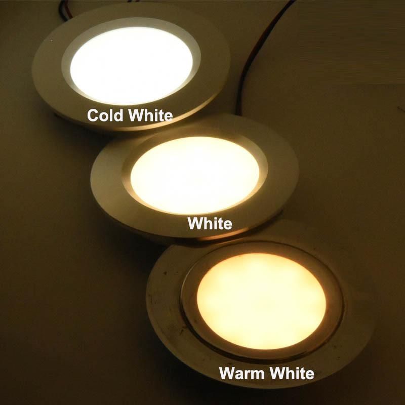 Stainless Steel 3watts 5V USB Under Cabinet LED Downlight Ceiling Panel Lighting Slim Kitchen Furniture Lamp