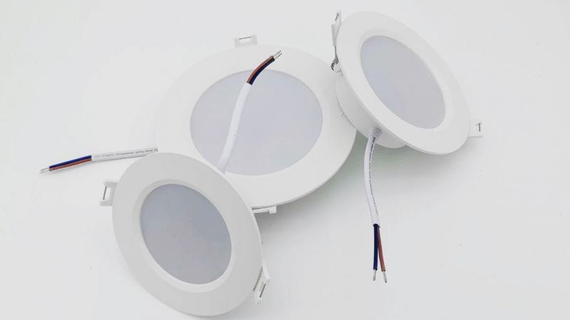 Indoor Plastic Cheap Slim LED Ceiling Recessed Downlight Down Light for Wholesale and Distribution SKD and Motion Radar Sensor Option