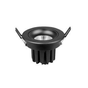 Hot Sale CREE COB CRI 90 8W 10W 12W AC110 220V 50/60Hz Black LED Recessed Spotlight with Anti Glare