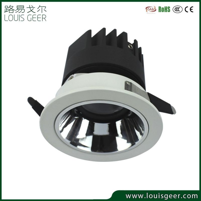 Indoor Lighting Round Recessed Mounted Adjustable COB Downlight 7W 10W 18W Ceiling LED Spot Light