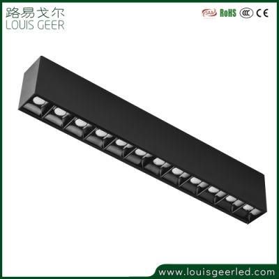 Magnet Track Light Housing 16W CRI85 100lm/W 5000K Magnetic Track Light Uls Magnetic Track Lighting Adjustable