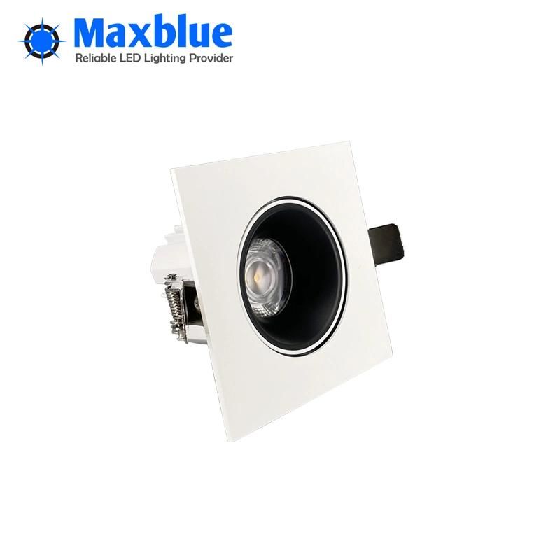 Hot Sale High Quality Adjustable Square Gimbal LED Spotlight Downlight