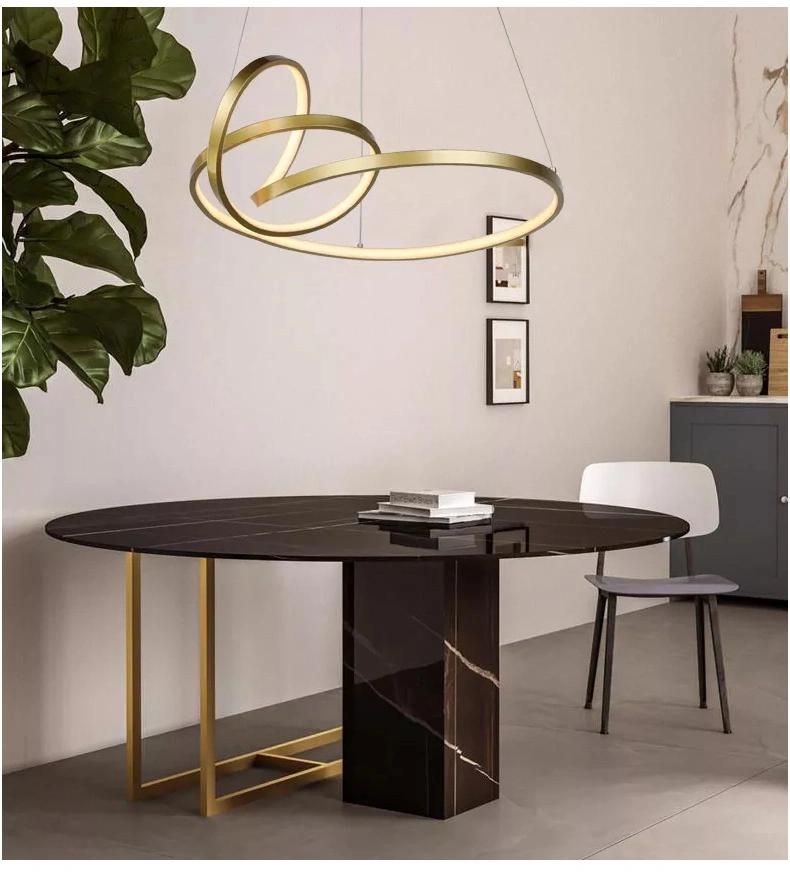 Modern High Quality Contemporary Aluminum Home Kitchen Modern Hanging Gold LED Pendant Light