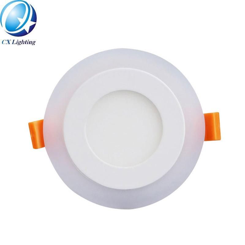 Round LED Panel Light Recessed Double Color LED Panel 18W
