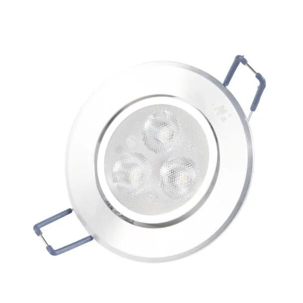 Adjustable Round Ceiling Lighting Recessed LED Spot Light 3X1w 3000K Warm White