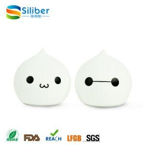 Rainbow Color Silicone Water Drop Shaped Bedroom Night Lamp