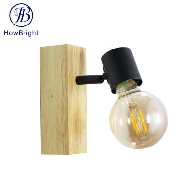 Factory Modern Chandelier 1/2/3/4 Lights Wooden Ceiling Light Globe Ceiling Fixture for Indoor Living Room Cafe Spot Light