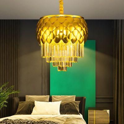 Dafangzhou Light China Black Dining Room Chandelier Supplier Chandelier Lamp Brown Frame Color Crystal Chandelier Applied in Kitchen