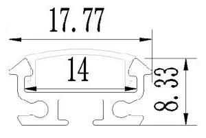 LED Aluminum Profile with PC Cover