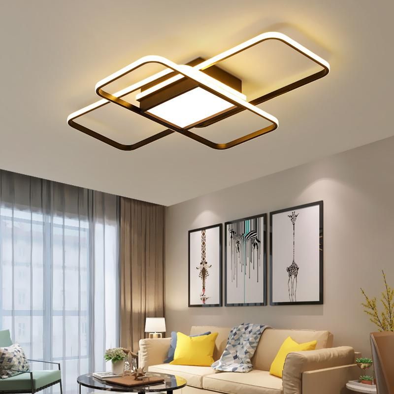 Customized Modern Remote Control Nordic Design Surface Mounted LED Acrylic Ceiling Light