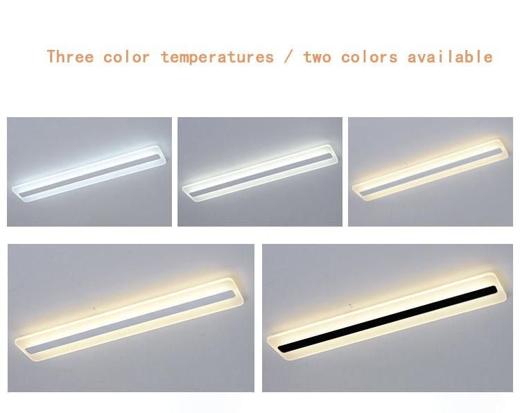 LED Light Modern Minimalist Strip Ceiling Light Ultra-Thin Balcony Wall Light Bedroom Wall Light