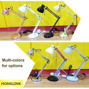 IP20 Folding Adjustable Desk Lamp Swing Arm Table Lamp for Office Hotel