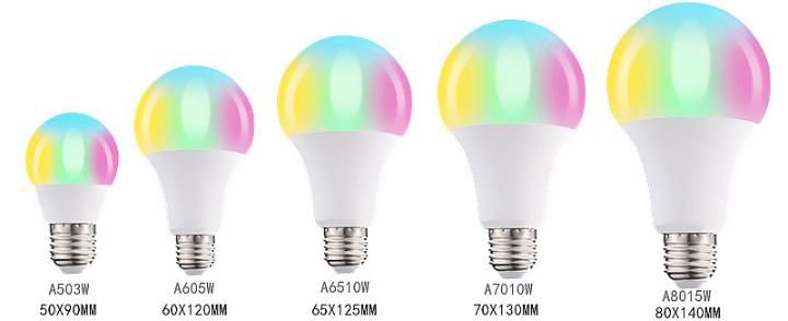 RGB Color Changing LED A60 Bulb 9W 12W Home Use