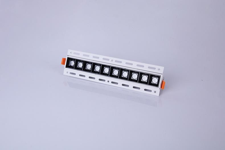 Hidden Border Line Lamp 5head 10head 15 Heads 10X2w LED Linear Downlight