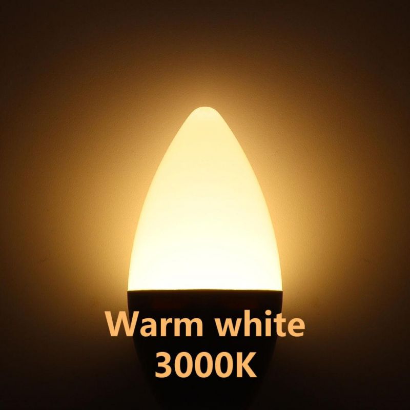 China Factory Price Candle Light C37 5W E14 E27 B22 LED Bulb Light Energy Saving Lamp with CE RoHS ERP LED Bulb Indoor Lighting
