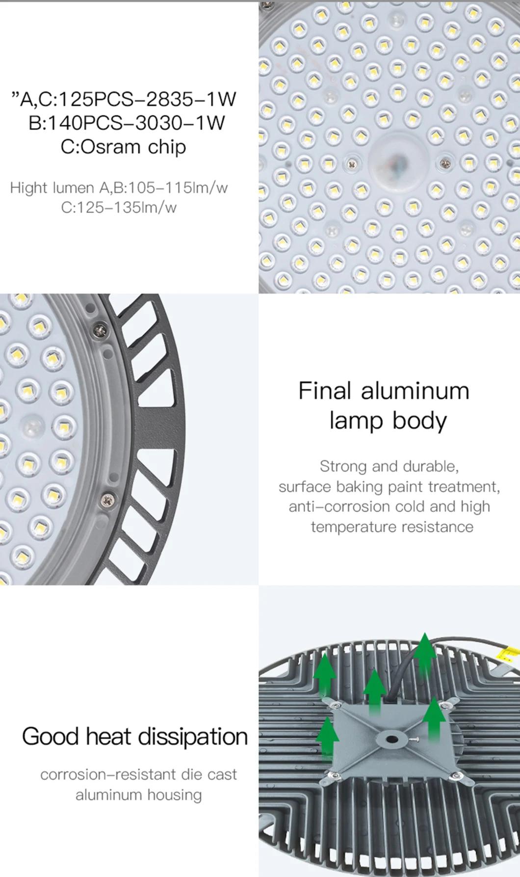 IP65 Waterproof LED Outdoor Lights High Bright Bead Point Lens LED High Bay Light