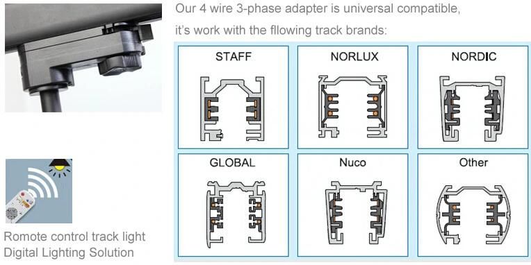 30W New Design Ceiling LED Track Lighting for Small Space