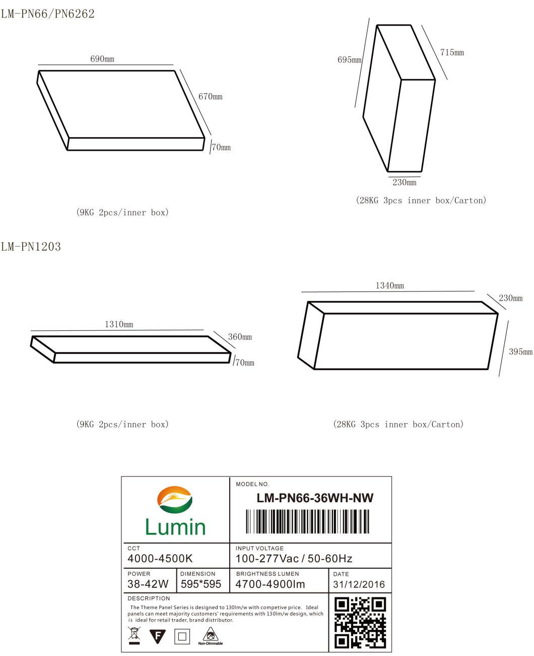 New Screwless 600*600 LED Ceiling Panel Light with CCT Dimmable