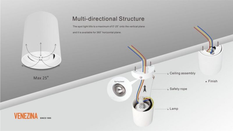 5 Years Warranty 15W 20W LED Surface Mounted Spot Light Ceiling Spot Light