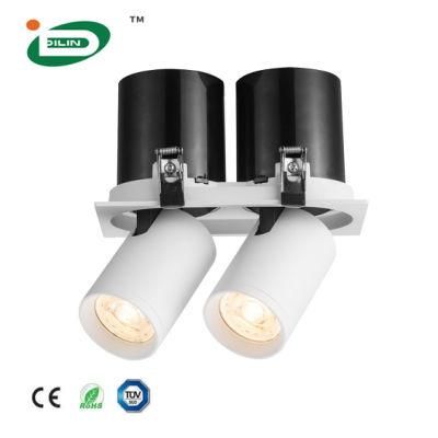 Angle Adjustable Modern LED Downlight Fixture GU10 MR16 Retractable Spot Light LED Down Light for Indoor Lighting