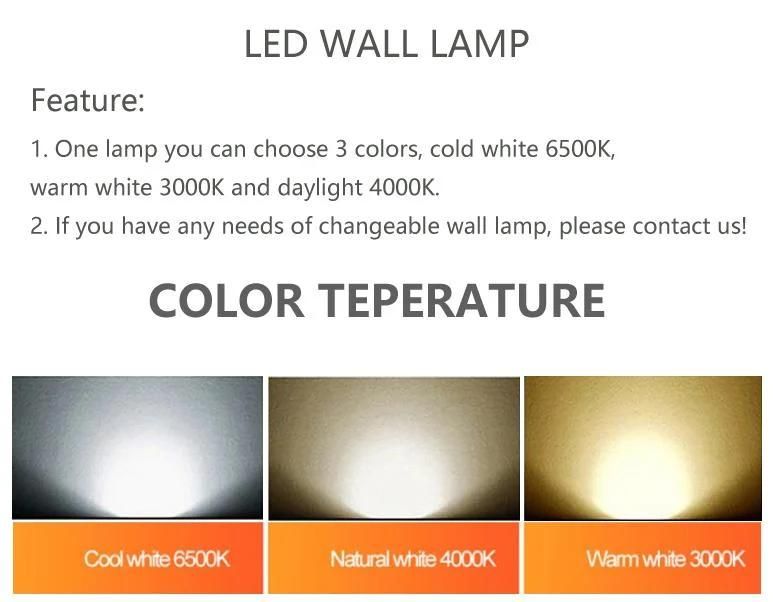 Adjustable Reading Light Hotel Bedroom Bedside Lighting LED Wall Lamp