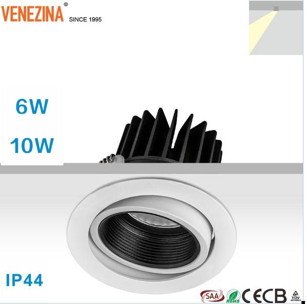 Factory price Adjustable LED spotlight Dimmable led light anti-glare led down light Recessed led commercial downlight