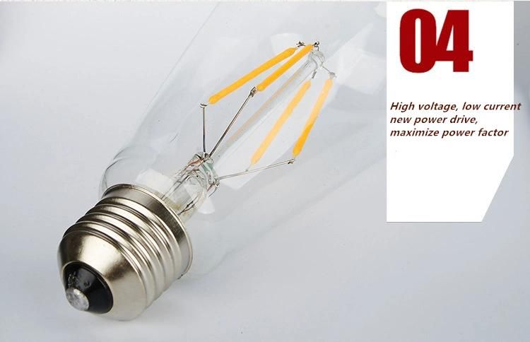 Warm White E27 St64 Dimmable Vintage LED Filament Edison LED Bulb Light