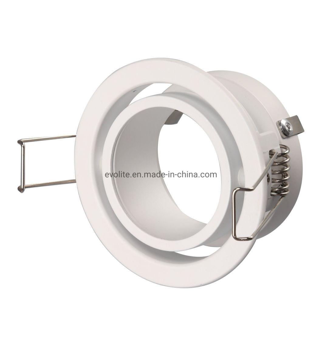 Aluminum Cut out 70mm MR16 Frame GU10 Fitting MR16 LED Downlight Frame Ra9