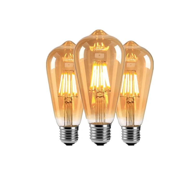 2700K St64 6W E27 LED Bulb COB Retro Lamp