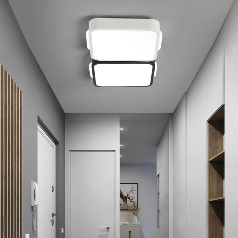 Surface Living Room Square Dimmable LED Ceiling Lamp Remote Lighting Modern