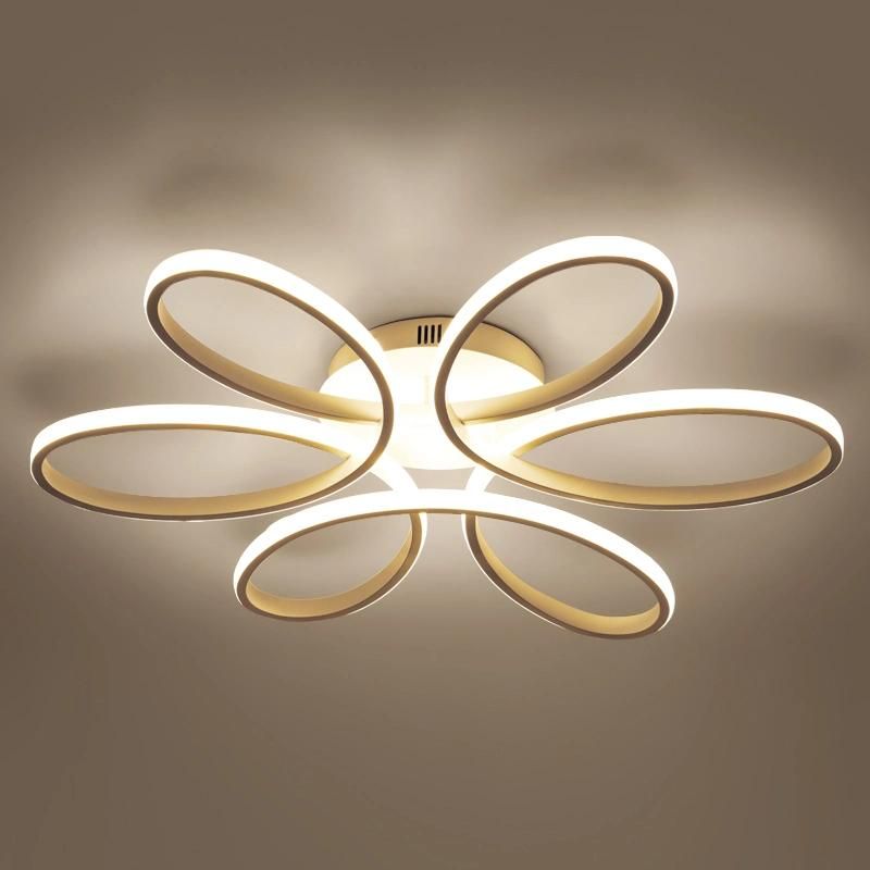 Indoor Integration Flower Design Modern Acrylic LED Ceiling Light