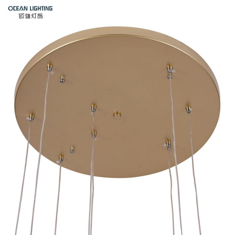 Ocean Lamp Chinese Kitchen Light Pendant Modern ceiling Lamp Round Gold LED Pendant Lighting