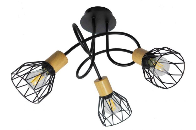 Metal Iron E14 Bulb Hanging Light Modern Wall Sconce Lamp LED Decorative Wall Light Track Lighting