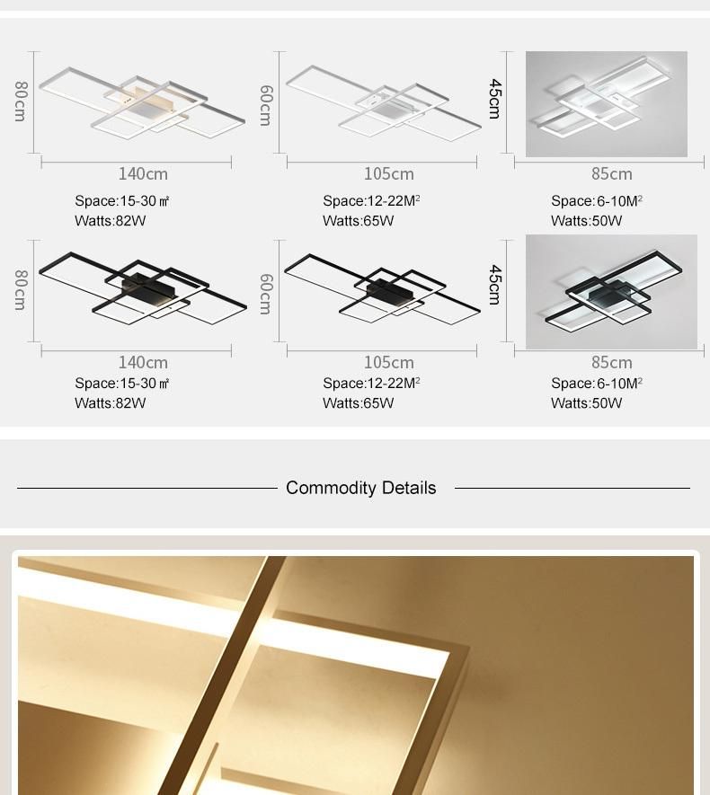 CE CCC Smart Wifiround Metalwood Semiled Ceiling Lamp with Profile Deformable Ceiling Light