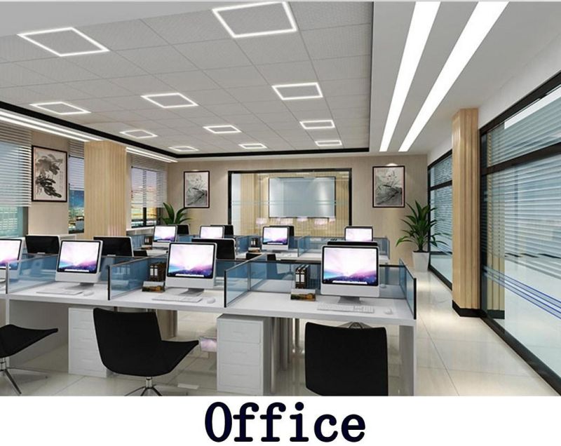 LED Hollow Panel Light 595*595mm 36W Ra80 Office Lighting LED Ceiling Light
