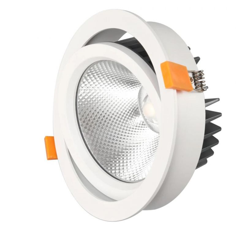 Adjustable 21/27W GU10 Dimmable Recessed COB LED Ceiling Downlight