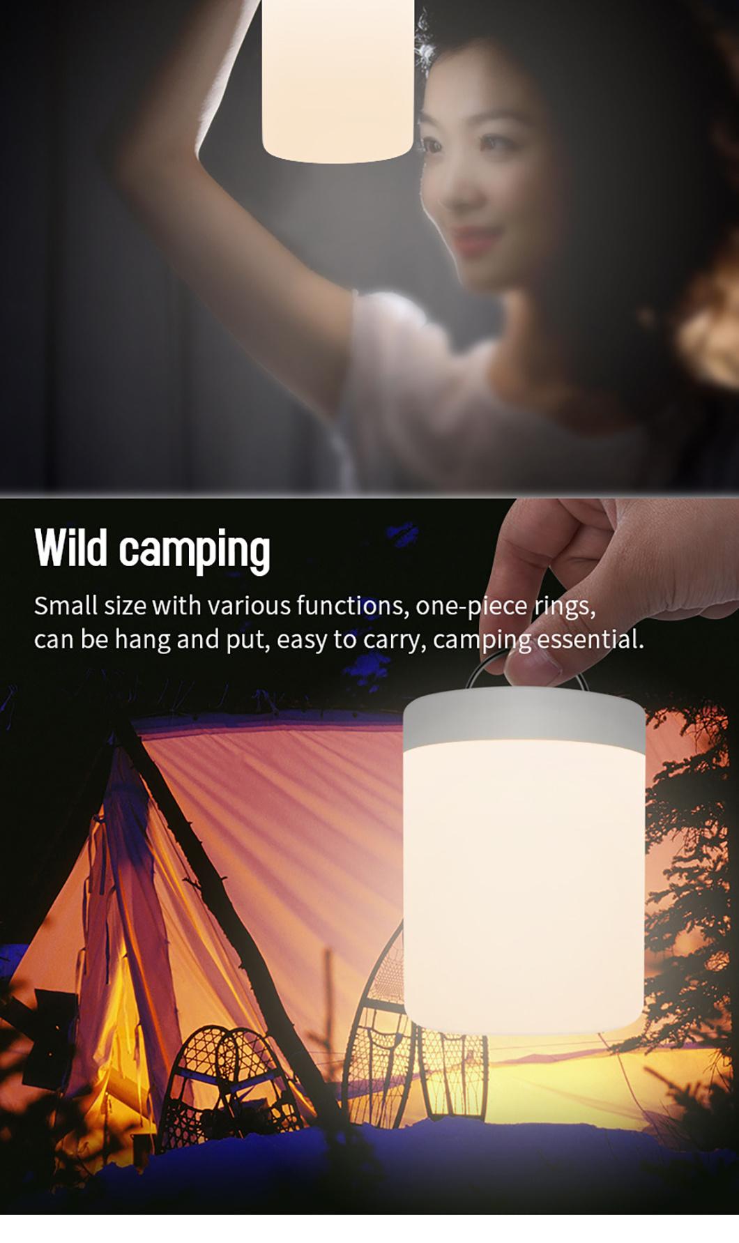 RGB Color LED Touch Control Rechargeable Smart Bedside Table Lamp